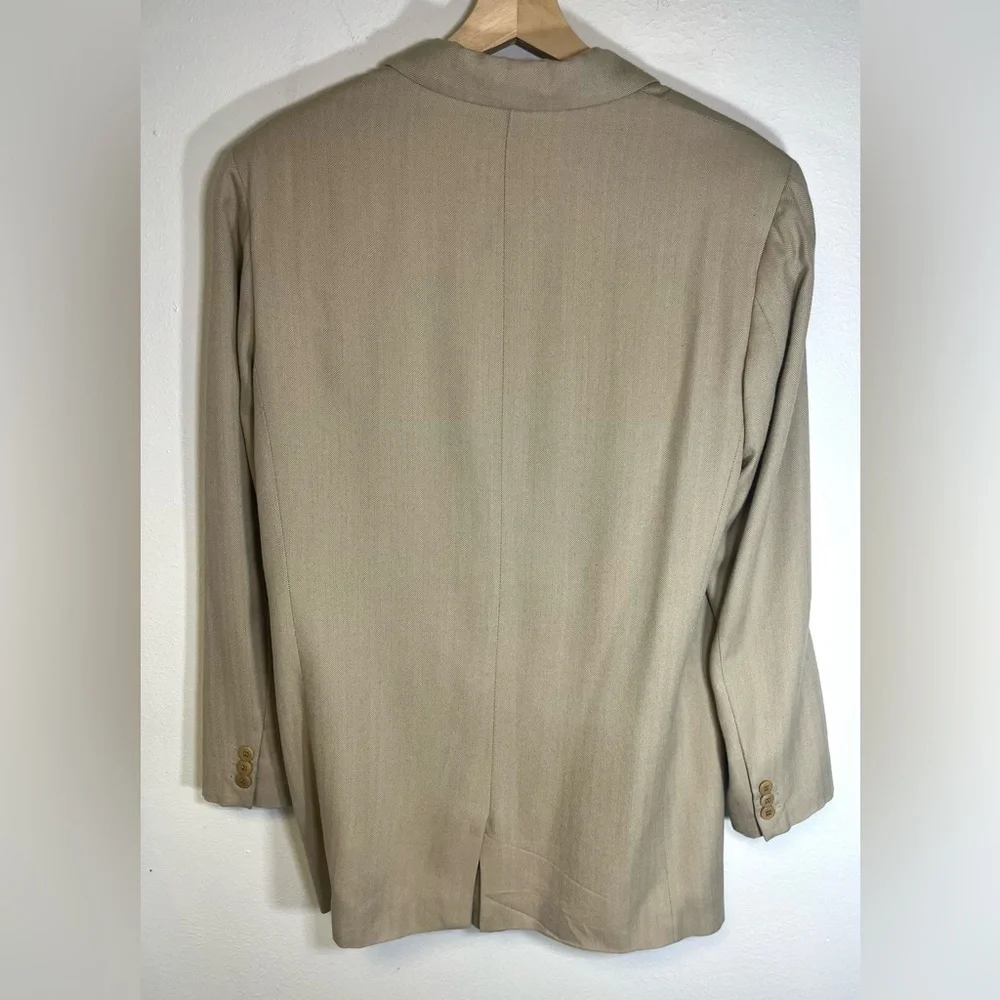 J. Crew Vintage Green Tag  Wool Blend Herringbone Women’s Jacket Blazer  Size 8